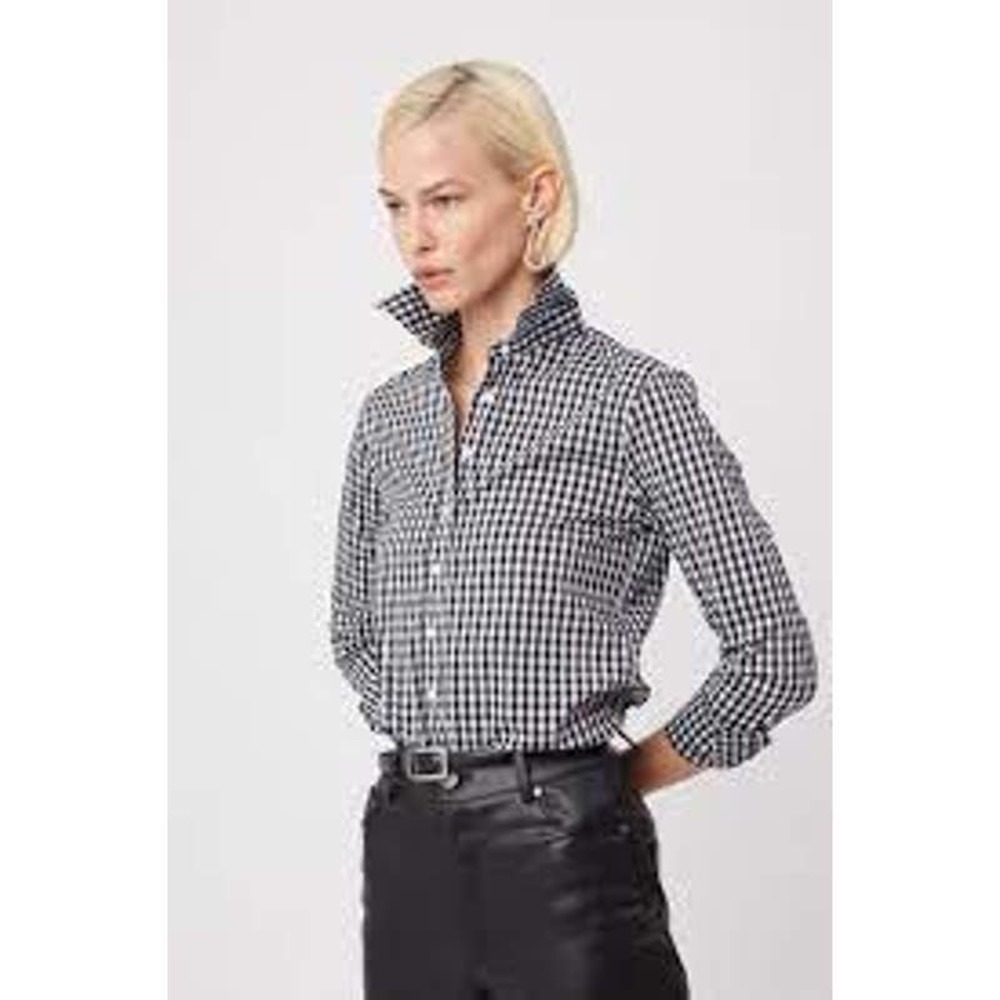 The Shirt by Rochelle Behrens Gingham Button Down